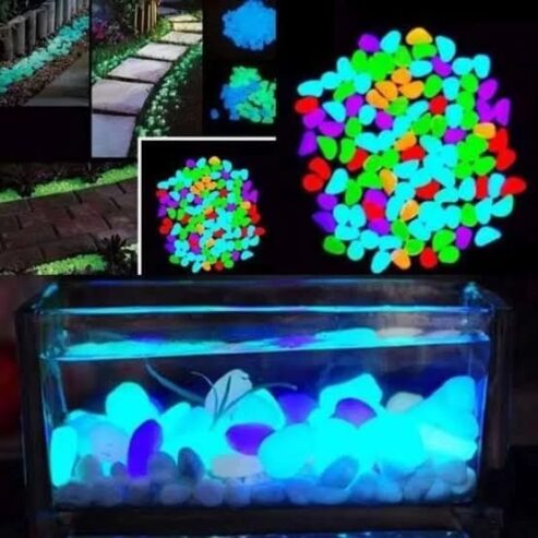 Glow In The Dark Pebbles | Luminous Resin Stones for Garden, Aquarium & Pathway Decor | Eco-Friendly Night Glow Landscaping Stones - Image 2