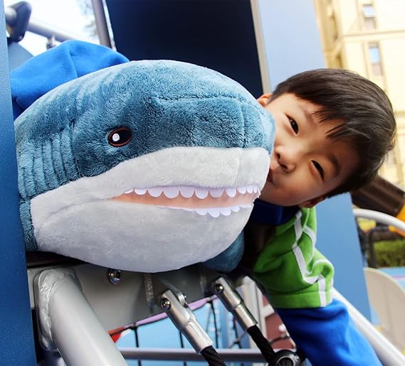 Ryttir Sharks Stuffed Animal Plush Pillow | Plush Sea Animal Pillow for Kids Boys & Girls – 100, 60 cm - Image 3