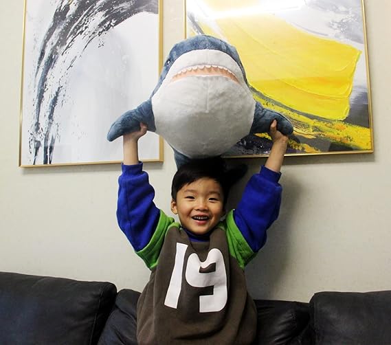 Ryttir Sharks Stuffed Animal Plush Pillow | Plush Sea Animal Pillow for Kids Boys & Girls – 100, 60 cm - Image 4