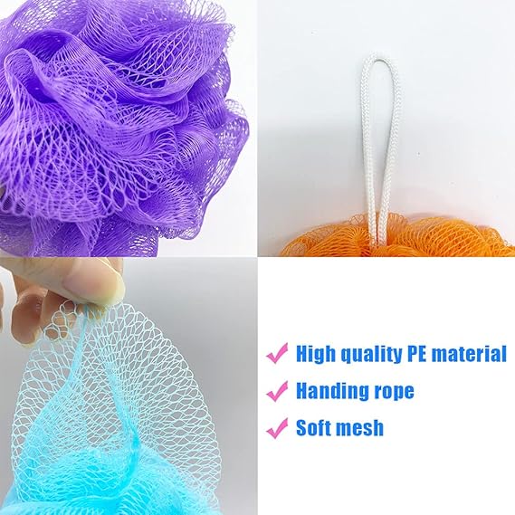 Body Wash Puff Sponge Pack | Gentle Exfoliating Puff for Smooth Skin | Deep Clean & Gentle Exfoliation - Image 3