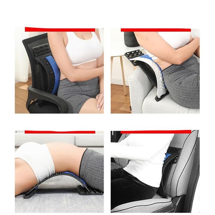 Back Stretcher Lumbar Back Pain Relief | Multi-Level Back Massager Device | Pain Relief Back Massage Posture