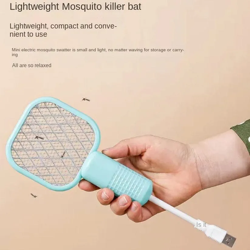 Mini Electric Mosquito Racket | Rechargeable Fly Trap Zapper with Safe Triple Mesh Design | Handheld Fly Zapper for Indoor & Outdoor Use - Image 6