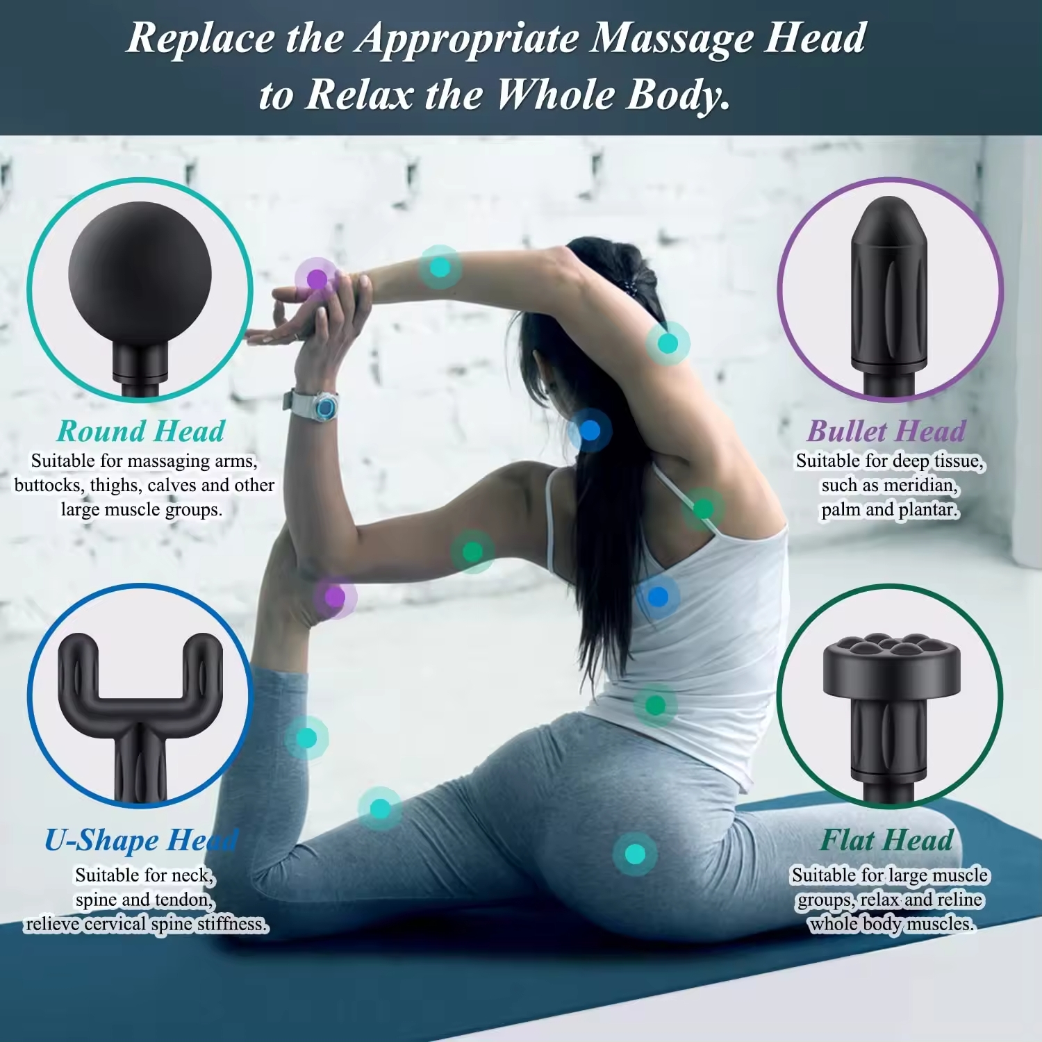 Deep Tissue Massage Gun | Powerful Handheld Percussion Massager for Pain Relief & Muscle Recover | Portable Muscle Relief and Relaxation Tooly | - Image 3
