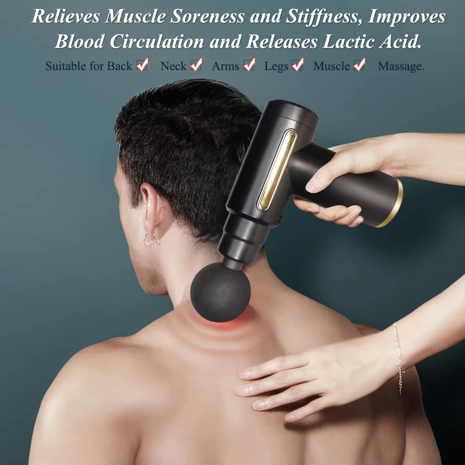 Deep Tissue Massage Gun | Powerful Handheld Percussion Massager for Pain Relief & Muscle Recover | Portable Muscle Relief and Relaxation Tooly | - Image 2