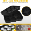 6-Grid Round Silicone Ice Cube Tray | Large Ice Ball Maker for Drinks | Silicone Mold for Whiskey & Party Drinks - Image 3