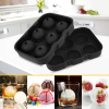 6-Grid Round Silicone Ice Cube Tray | Large Ice Ball Maker for Drinks | Silicone Mold for Whiskey & Party Drinks - Image 6