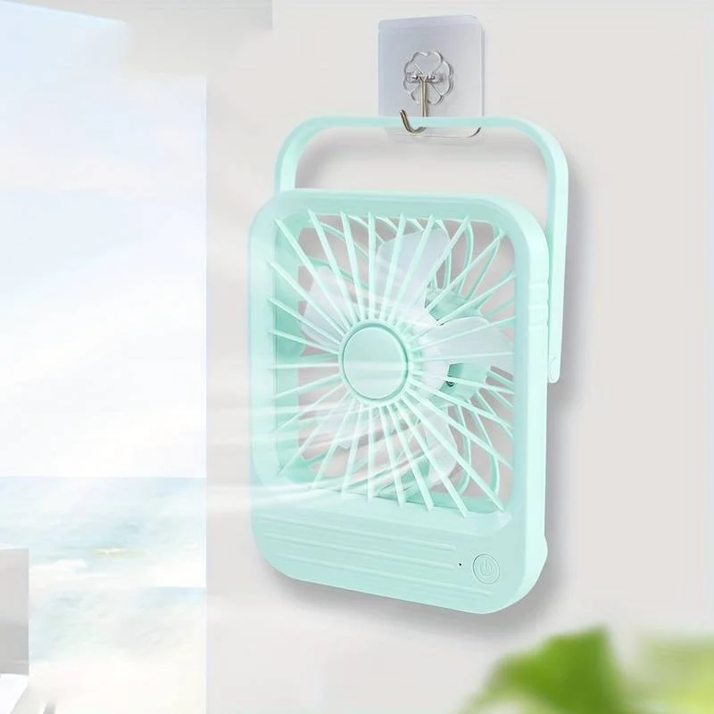 Quite Hanging Desk Fan | Mini USB Rechargeable Fan | Perfect for Indoor & Outdoor Cooling Needs - Image 5