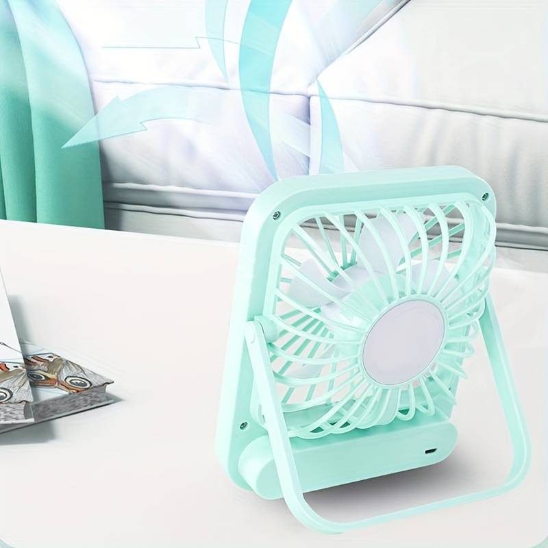 Quite Hanging Desk Fan | Mini USB Rechargeable Fan | Perfect for Indoor & Outdoor Cooling Needs - Image 4