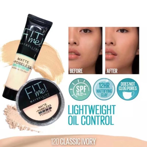 Liquid Foundation & Face Powder Combo in Ivory – Budget-Friendly Beauty Essentials - Image 2