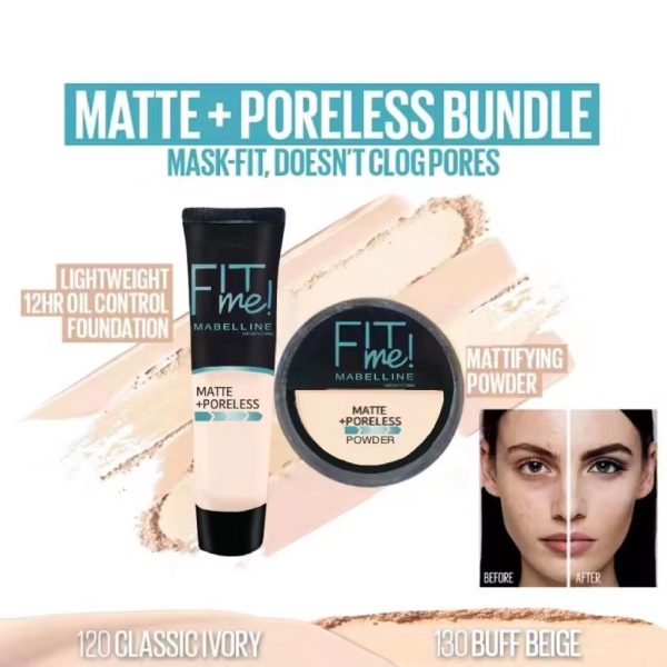 Liquid Foundation & Face Powder Combo in Ivory – Budget-Friendly Beauty Essentials - Image 3