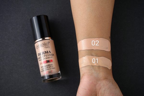 Emelie Derma Make Up Cover Foundation - Smooths and Evens Out Skin Tone - Prolongs Makeup Wear - Image 2