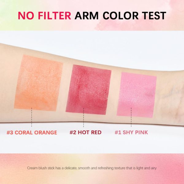 Huda Beauty On-the-Glow Blush Stick – Hydrating Tinted Balm for Cheeks & Lips - Image 2