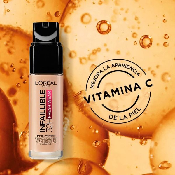 L’Oréal Paris Infallible 32H Fresh Wear Foundation - Waterproof & Longwear with Vitamin C - Image 6