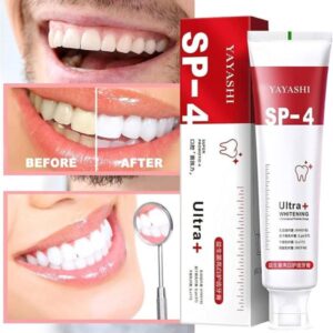 Ayashi SP-4 Ultra Whitening Toothpaste | Protects Gums & Freshens Breath Paste |  Stain Remover for Brighter Smile (100 ML)