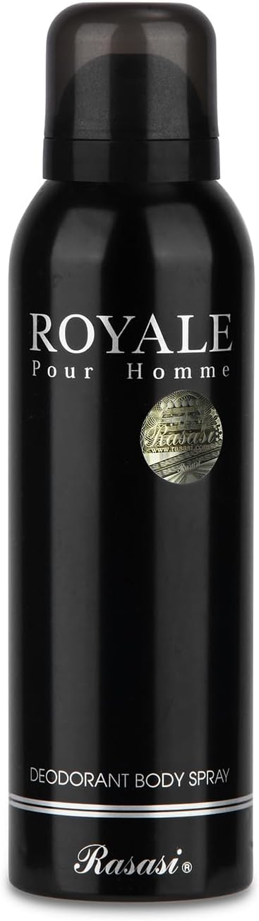 Rasasi Royale Black Deodorant Body Spray for Men – 200ML (Original) | Long Lasting, Elegant & Masculine Fragrance - Image 2