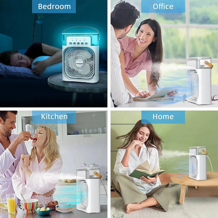 Portable 10-Inch Air Conditioner Fan – Mini Air Cooler with Powerful Cooling, Quiet Operation & Compact Design for Home, Office & Travel - Image 7
