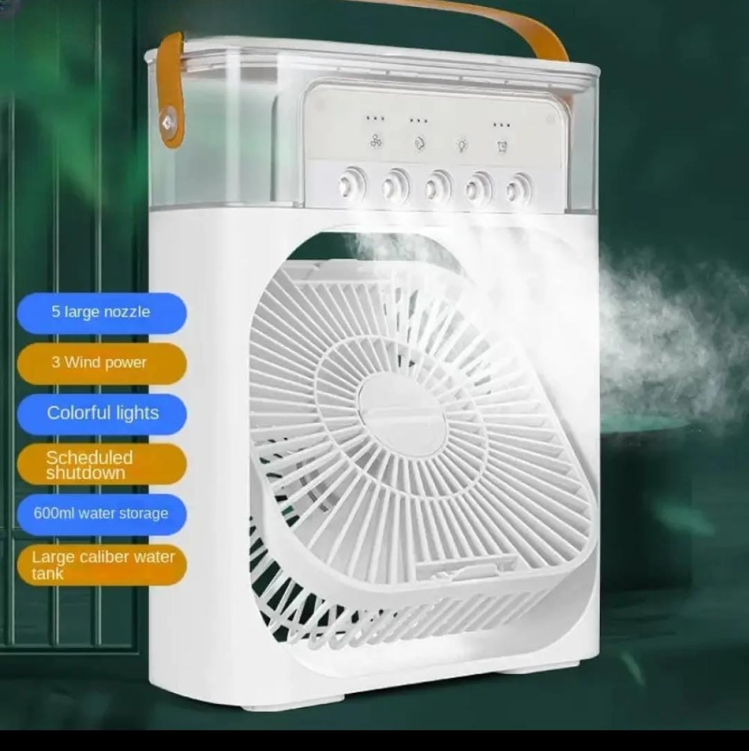 Portable 10-Inch Air Conditioner Fan – Mini Air Cooler with Powerful Cooling, Quiet Operation & Compact Design for Home, Office & Travel