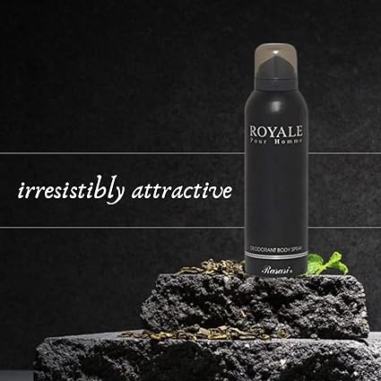 Rasasi Royale Black Deodorant Body Spray for Men – 200ML (Original) | Long Lasting, Elegant & Masculine Fragrance - Image 5