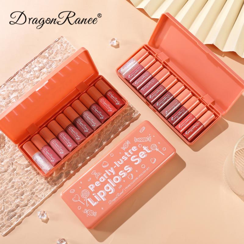 Dragon Ranee 10 Pcs Velvet Matte Pink Lipstick Set (DR23) | Long-Lasting Waterproof Lip Gloss | Sexy Matte Finish Lipstick for Girls - Image 3