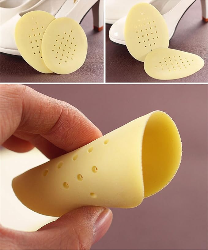 Silicone Anti-Slip Heel Pads for Women | Pain Relief Gel Cushion Insoles for High Heels, Pumps & Sandals | Reusable Soft Foot Comfort Inserts (2PCS) - Image 4