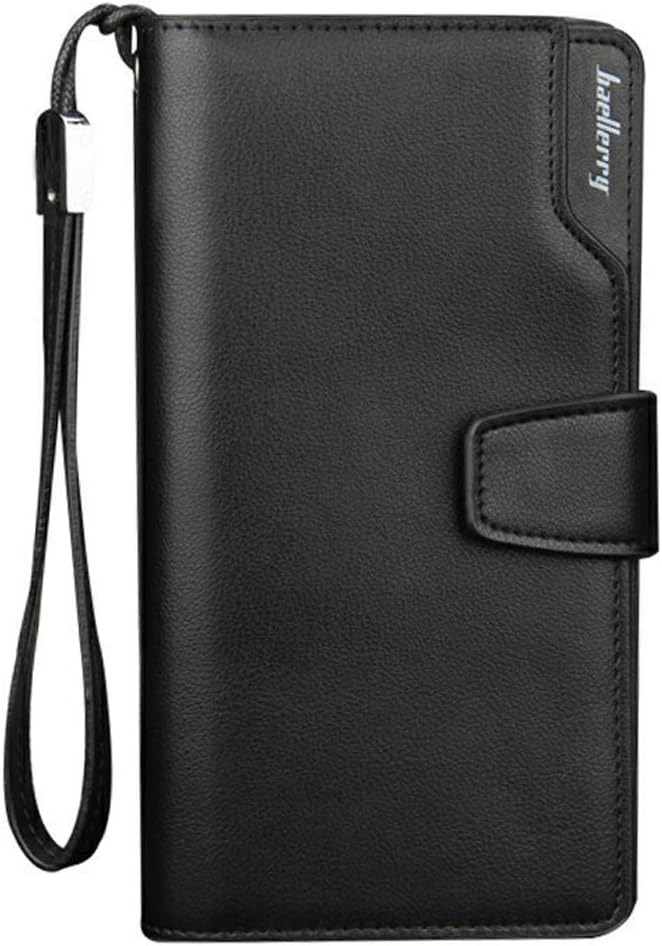Baellerry Men’s Leather Wallet – Large Capacity Long Wallet with 23 Card Slots, Coin Pocket & Handle | Luxury Zip Around Design – Black - Image 7