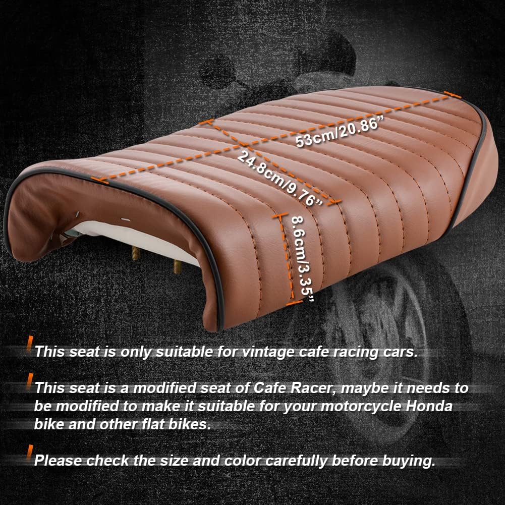 High-Quality Cafe Racer Bike Seat with Complete Fitting | Universal Fit for CD70, 125cc & All Compatible Bikes - Image 7