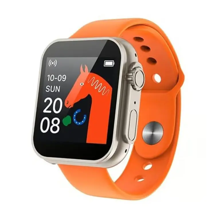 D20 Ultra Smart Watch | Heart Rate, Blood Pressure & Oxygen Monitor | Fitness Tracker Smart Bracelet | Waterproof Sports Watch (Random Color)