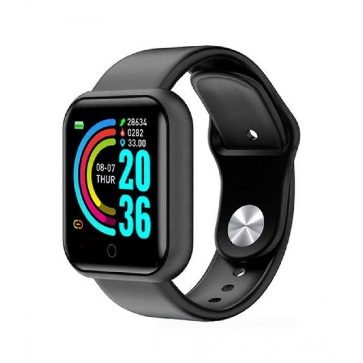 D20 Ultra Smart Watch | Heart Rate, Blood Pressure & Oxygen Monitor | Fitness Tracker Smart Bracelet | Waterproof Sports Watch (Random Color) - Image 5