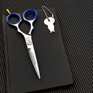 5.5” Professional Hair Cutting Scissors – Premium Stainless Steel Salon Barber Shears with Finger Rest & Adjustment Screw | Sharp, Durable & Ergonomic Design