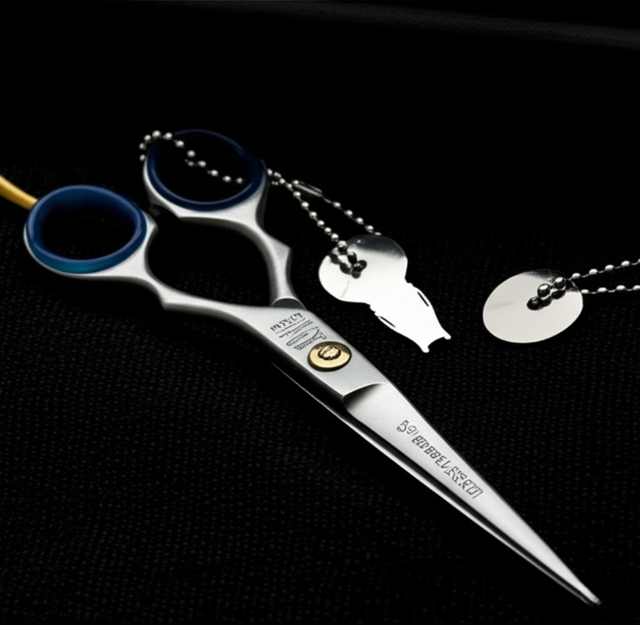 5.5” Professional Hair Cutting Scissors – Premium Stainless Steel Salon Barber Shears with Finger Rest & Adjustment Screw | Sharp, Durable & Ergonomic Design - Image 4