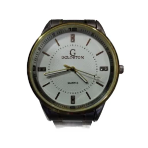 GOLDSTEN Stainless Steel Men’s Watch – Luxury Quartz Wristwatch | New Stylish Design | Elegant Analog Timepiece for Everyday Wear