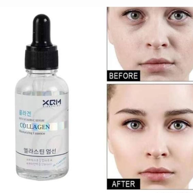 XQM Collagen Moisturizing Face Serum – Vitamin C Infused Nourishing & Brightening Facial Serum for Glowing Skin (30 ml) - Image 4