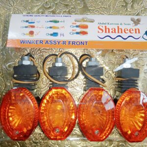 Mini Motorcycle Indicator Lights – Flexible, Unbreakable Yellow Turn Signals (4 Pcs)