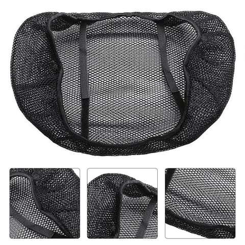 Universal Motorcycle Cool Mesh Seat Cover XXL (10mm) | Breathable Sun & Heat Resistant Cushion Protector | Waterproof Seat Cover for All Bikes - Image 5