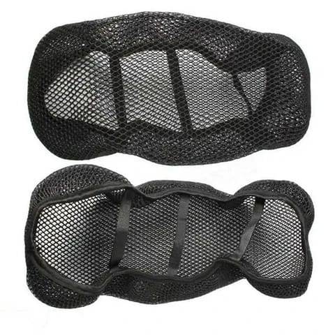 Universal Motorcycle Cool Mesh Seat Cover XXL (10mm) | Breathable Sun & Heat Resistant Cushion Protector | Waterproof Seat Cover for All Bikes - Image 6