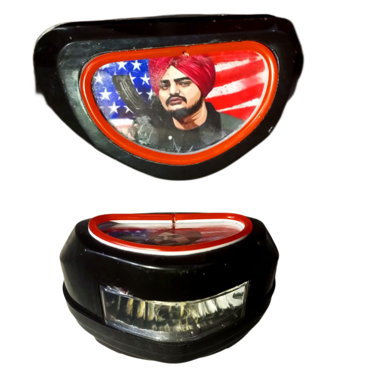 Sidhu Moose Wala 70cc Motorcycle Back Light with DRL | Fancy Neon LED Tail Light (Random Sidhu Moose Wala Design) - Image 4