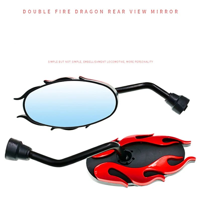 1 Pair Universal Motorcycle Side Rear View Mirrors | Back Side Mirrors for Honda, Yamaha, Suzuki, Kawasaki, Dirt Bikes, TaoTao, Lifan (Random Color) - Image 3