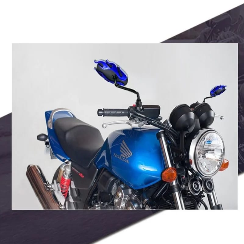 1 Pair Universal Motorcycle Side Rear View Mirrors | Back Side Mirrors for Honda, Yamaha, Suzuki, Kawasaki, Dirt Bikes, TaoTao, Lifan (Random Color) - Image 7