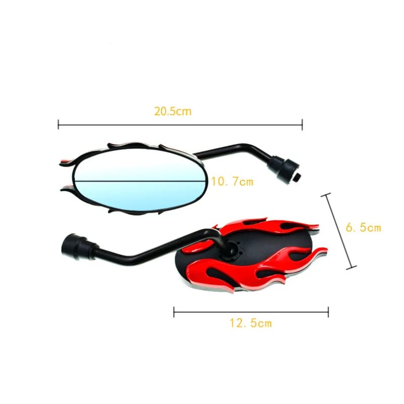 1 Pair Universal Motorcycle Side Rear View Mirrors | Back Side Mirrors for Honda, Yamaha, Suzuki, Kawasaki, Dirt Bikes, TaoTao, Lifan (Random Color) - Image 6