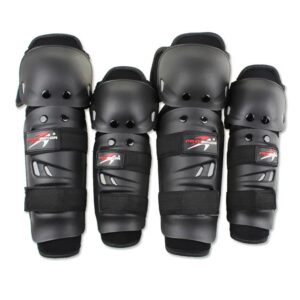 4 Pcs Motorcycle Knee & Elbow Pads Set | Breathable Motocross Protective Gear | Anti-Fall, Windproof & Shockproof Guards for Riders