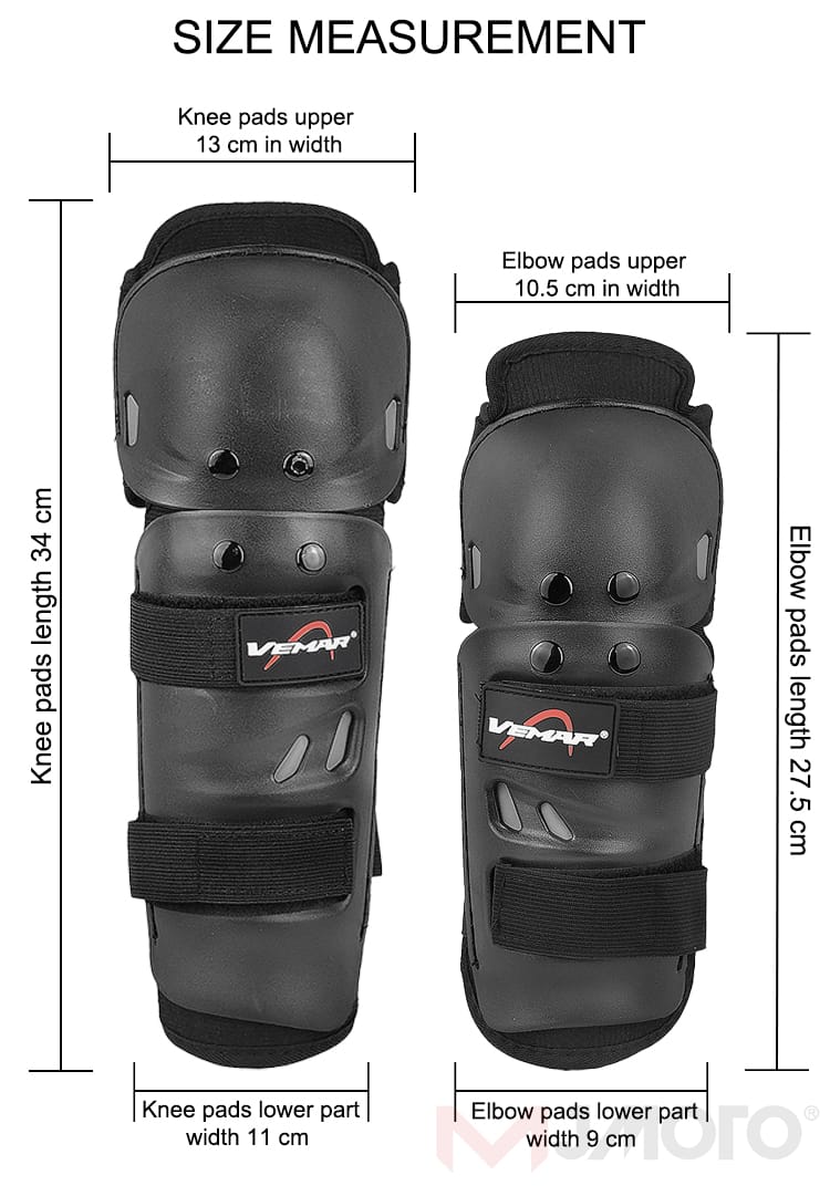 4 Pcs Motorcycle Knee & Elbow Pads Set | Breathable Motocross Protective Gear | Anti-Fall, Windproof & Shockproof Guards for Riders - Image 8