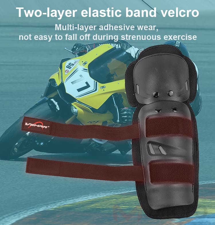 4 Pcs Motorcycle Knee & Elbow Pads Set | Breathable Motocross Protective Gear | Anti-Fall, Windproof & Shockproof Guards for Riders - Image 11