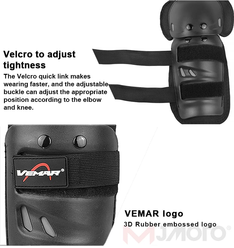 4 Pcs Motorcycle Knee & Elbow Pads Set | Breathable Motocross Protective Gear | Anti-Fall, Windproof & Shockproof Guards for Riders - Image 13