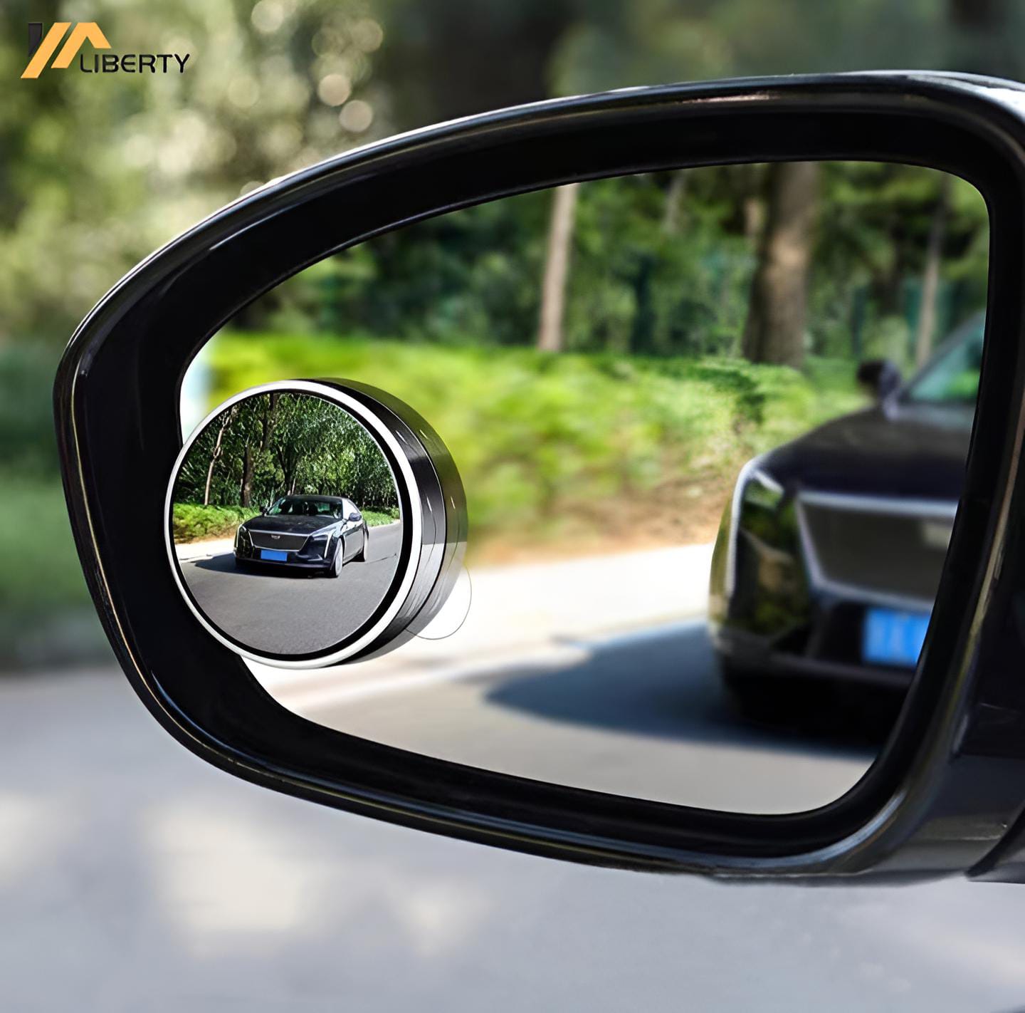 2 Pcs Rotatable Car Blind Spot Mirrors | 360° Adjustable Round Rear View Side Mirrors with Original Glass Lens for All Cars - Image 2