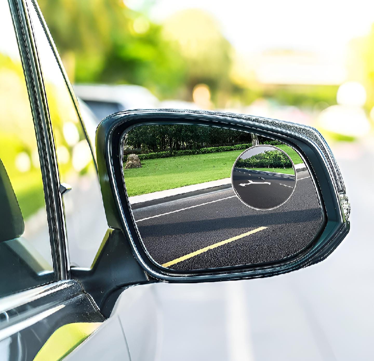 2 Pcs Rotatable Car Blind Spot Mirrors | 360° Adjustable Round Rear View Side Mirrors with Original Glass Lens for All Cars - Image 4