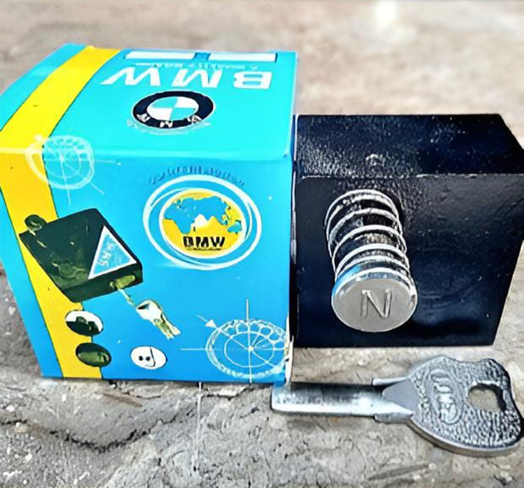 Bike Push Handle Lock with L-Key | Heavy Duty Motorcycle Safety Handlebar Lock | Anti-Theft Security Lock for All Bikes & Scooters - Image 3