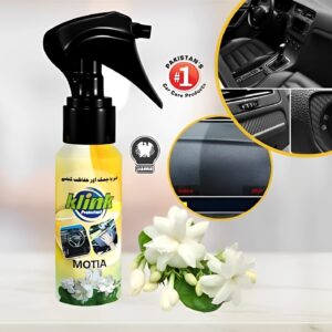Klink Dashboard Polish 70ml – Motia, Jasmine & Rose Fragrance | Car & Bike Dashboard Shine Spray | Long-Lasting Gloss and Protection