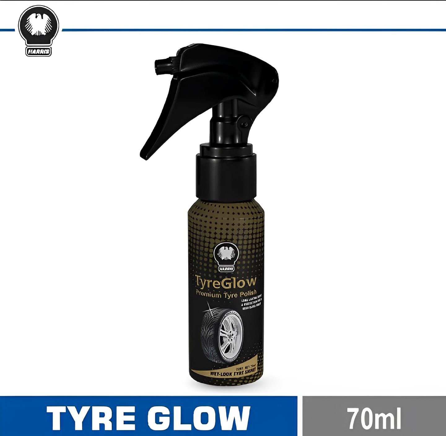 Klink Tire Glow 70ml – Long-Lasting Tire Shine Polish | Instant Gloss, Dust Protection & Deep Black Finish for Bikes and Cars - Image 3