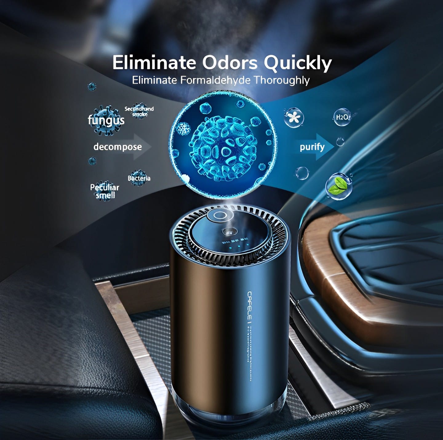 Electronic Air Purifier Auto Aroma Diffuser | Car Interior Deodorizer & Fragrance Freshener | Must-Have Car Accessory (Harmless & Long-Lasting) - Image 4