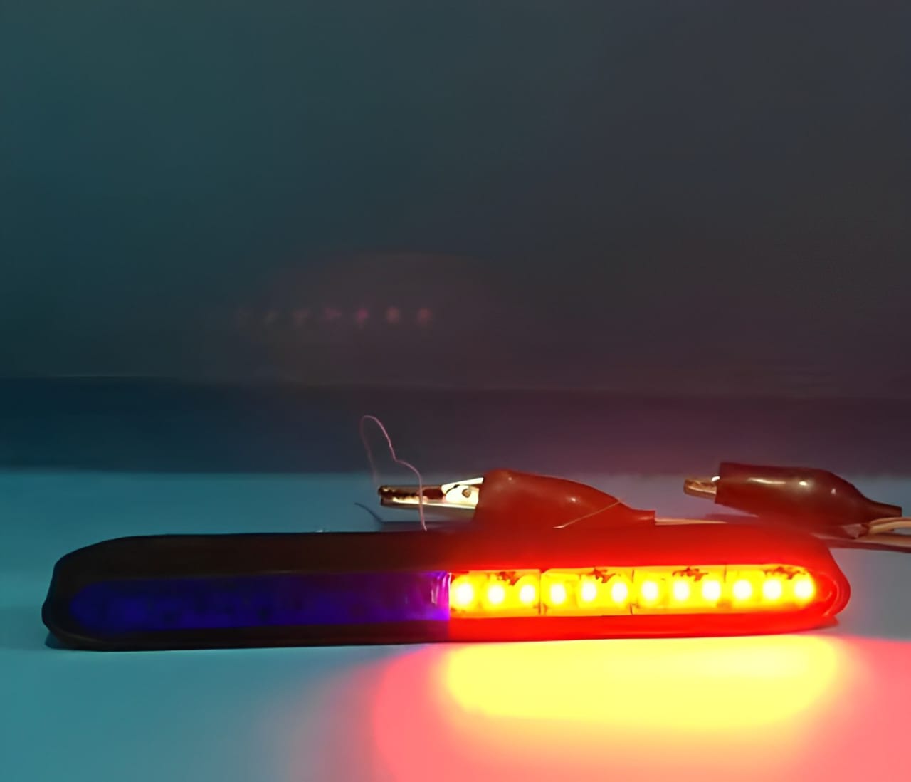 Warning Emergency Police Strobe Light | Dolphin Flashing Light for Motorcycle & Car | Universal Bike Bullet Accessory Light